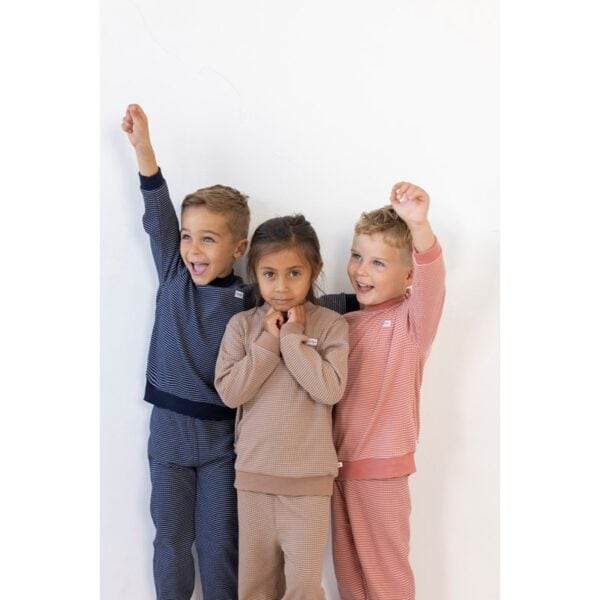 Feetje pyjama wafel - Ijs Blauw - Afbeelding 2