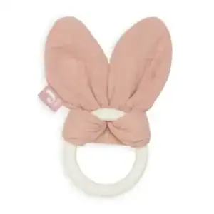 Bijtring Siliconen Bunny Ears – Rosewood