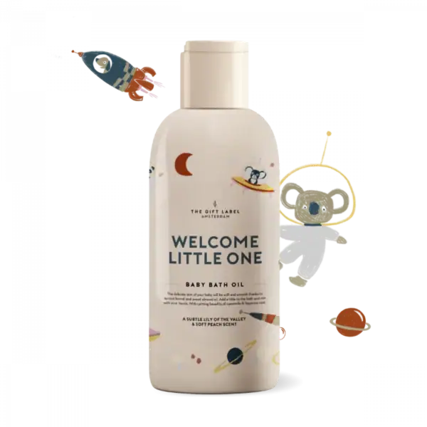 The Gift Label – Baby bath oil – Welcome little one