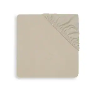 Hoeslaken Ledikant Jersey - Nougat