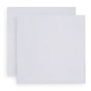 Hydrofiele Doek Large 115x115cm Bamboe Katoen - Wit - 2 Stuks