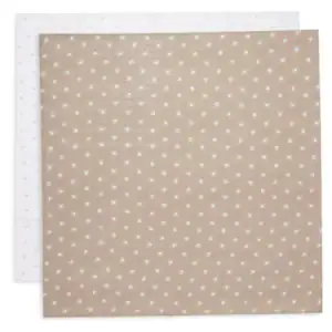 Hydrofiele Multidoek Small 70x70cm PointelleSun - Biscuit - GOTS - 2 Stuks