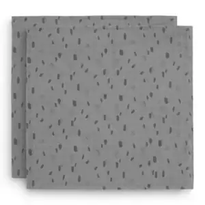 Hydrofiel Multidoek Spot 115x115cm - Storm Grey - 2 Stuks