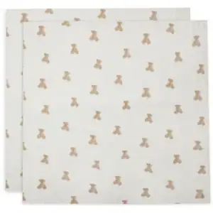 Hydrofiele Doek Large 115x115cm Teddy Bear- 2 Stuks