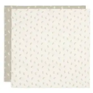 Hydrofiele Doek Large 115x115cm Twig - Olive Green - 2 Stuks