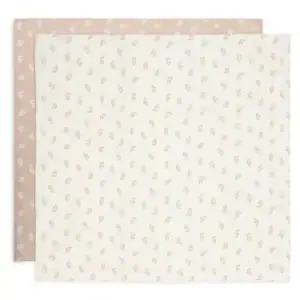 Hydrofiele Doek Large 115x115cm Twig - Wild Rose - 2 Stuks