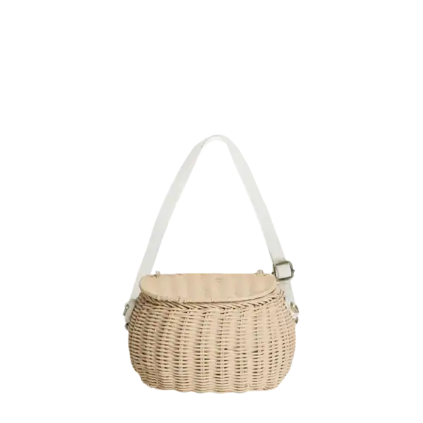 Olli Ella mini chari rattan bag - Beige