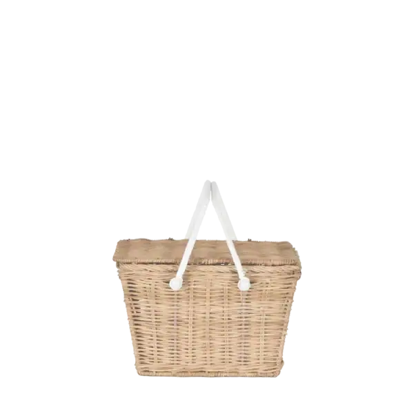 Olli Ella piki rattan basket - Beige