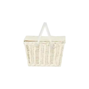 Olli Ella piki rattan basket - Wit