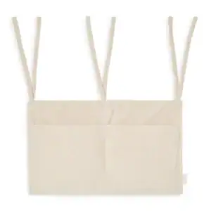 Luxe baby boxopbergzak met naam, zacht katoen, ideaal voor babyverzorging.