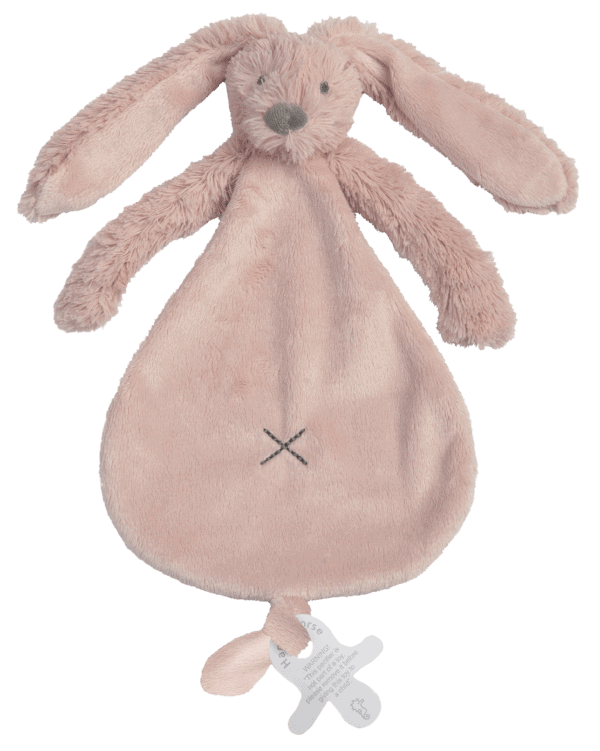 Happy Horse knuffeldoek Rabbit Richie - Old Pink (optie met naam)
