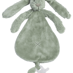 Happy Horse knuffeldoek Rabbit Richie - Green (optie met naam)