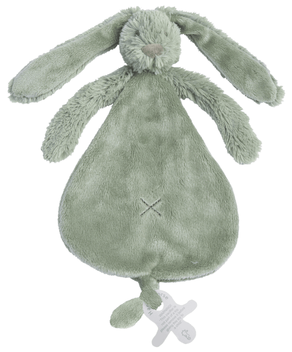 Happy Horse knuffeldoek Rabbit Richie - Green (optie met naam)