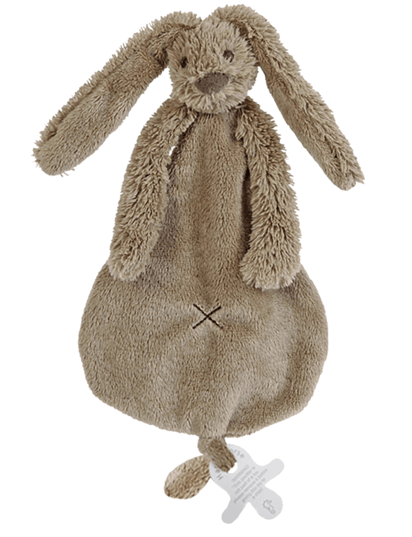 Happy Horse knuffeldoek Rabbit Richie - Clay (optie met naam)