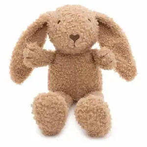 Schattige Jollein knuffel bunny in beige, perfect voor baby's en peuters.
