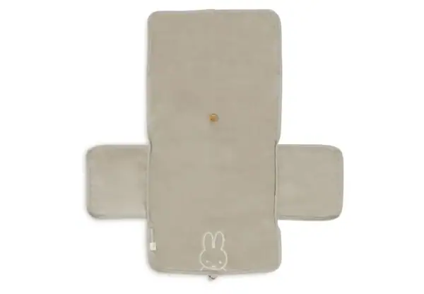 Verschoningsmat badstof Miffy in olive groen, ideaal voor baby's bad- en verzorgingsmomenten.