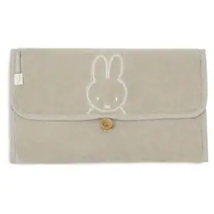 Baby verschoningsmat badstof met Miffy design in olijfgroen.