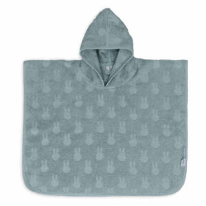 Badponcho voor baby's, gemaakt van zacht badstof met Miffy patroon in zeegroen.