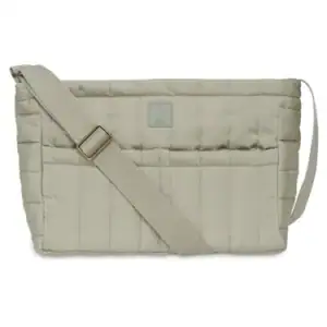 Puffed kinderwagen organizer in Olive Green.