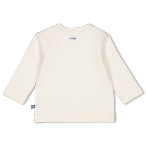 Baby Feetje longsleeve in wit, zacht en comfortabel voor baby's.