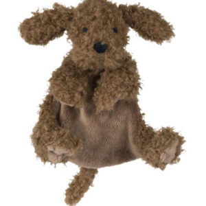 Schattige Labradoodle knuffel met zachte vacht en grote oren.